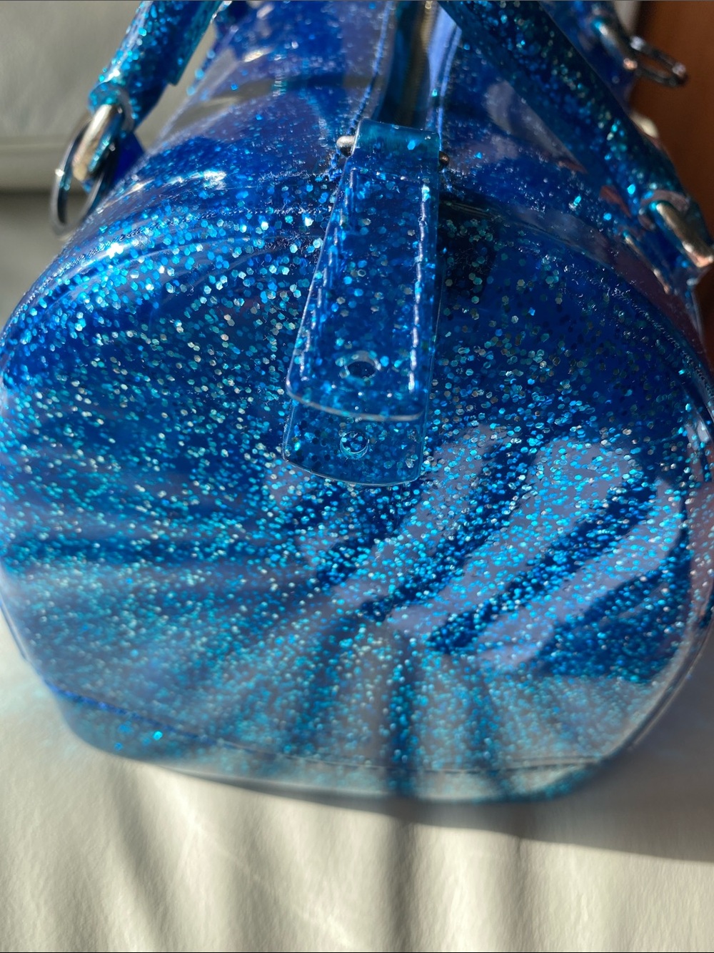 ๐ Host Pick๐ Furla Blue Glitter Candy bag - read description - Picture 9 of 17